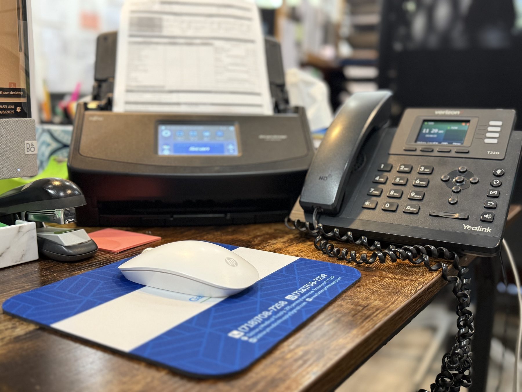 Galaxy Medical Supply desk and phone workflow context