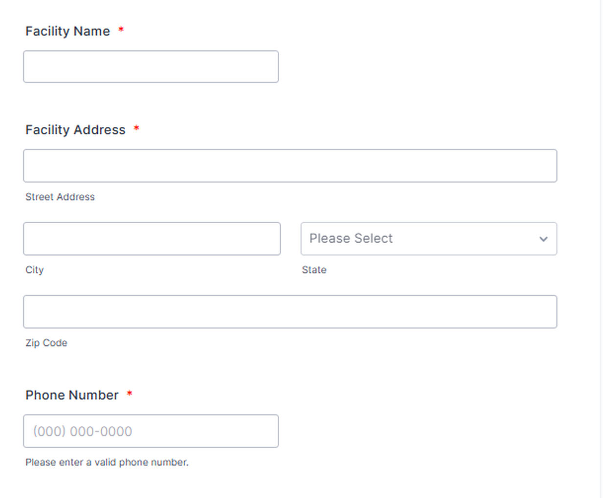OrderLoop provider workflow facility fields proof crop